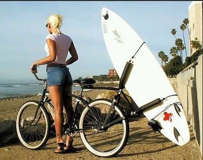 surfboard bike holder